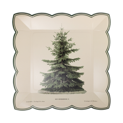 Christmas Vintage Tree Plate 8pk.