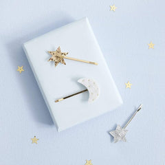 Meri Meri Moon and Star Hair Pins S3065 - Pretty Day