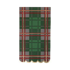 My Mind’s Eye - PLD1239 - Green Christmas Plaid Dinner Napkin - Pretty Day
