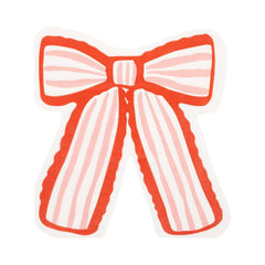 Striped Bow Shaped Dinner Napkin 24pk.