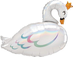 Iridescent Swan Foil Balloon - Pretty Day