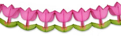 Spring Honeycomb Tulip Flower Garland- 12ft - Pretty Day