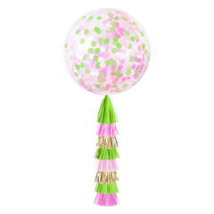 Paperboy - Jumbo Confetti Balloon & Tassel Tail - Tropical - Pretty Day