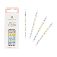 Pastel Floral Birthday Candles 16 Pk. - Pretty Day