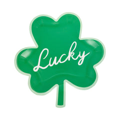 Lucky Shamrock Shaped Plate 8pk.
