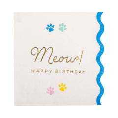 Meow Cocktail Napkin 18pk. - Pretty Day