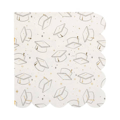 Grad Cap Cocktail Napkin 18pk. - Pretty Day