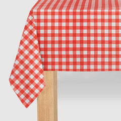 Red Gingham Paper Tablecloth - Pretty Day