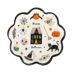 Spooky Icons 9" Plate 8pk.