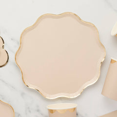 Hootyballoo by Club Green - Champagne Paper Plates 8 Pack - Pretty Day