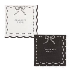 Bow Congrats Grad Napkin Set Small 24pk.