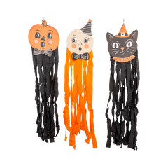 Vintage Hanging Characters with Streamers 3pk.