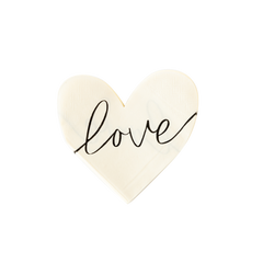 My Mind’s Eye - XOX1038 - Love Heart Shaped Paper Napkin - Pretty Day