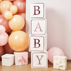 Hootyballoo by Club Green - Pink 'Baby' Jumbo Blocks - Pretty Day