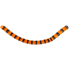 tissue banner with orange and black