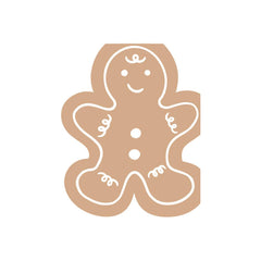 Christmas Gingerbread Man Large Napkins - Pretty Day