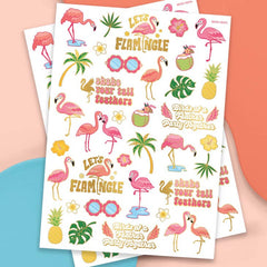 Let's Flamingle Temporary Tattoos -50pk - Pretty Day