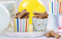 Puppy Stripe Baking Cup 36pk - Pretty Day