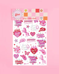 Pink Pony Club Tats - 54 temporary tattoos - Pretty Day