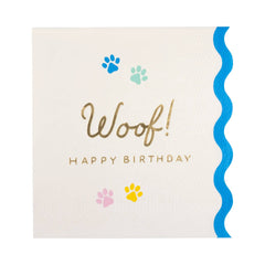Woof Paw Print Cocktail Napkins 18pk. - Pretty Day