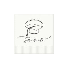 Graduate Sketch Fringe Cocktail Napkin 24pk. - Pretty Day