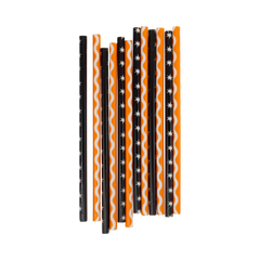 Vintage Ric Rac and Stars Reusable Straws 12pk.