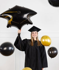Grad Hat Mylar Balloon - Pretty Day