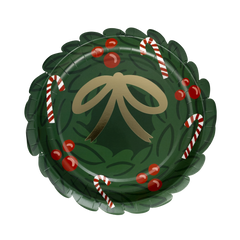 Wreath Shaped Paper Plate - Pretty Day