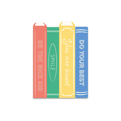 Affirmations Books Shaped Guest Napkin 24pk. - Pretty Day