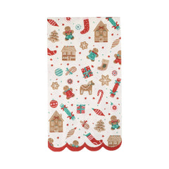Gingerbread Pattern Napkin Large 24pk. - Pretty Day