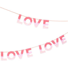 Meri Meri Valentine's Ombre Love Garland Banner S5072 - Pretty Day