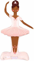 Prima Ballerina Tan Jumbo Foil Balloon 49" - Pretty Day