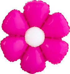 Fuchsia & White Daisy Balloon 34" - Pretty Day