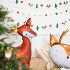 Paper Woodland Christmas Banner - Pretty Day