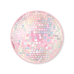 Pink Disco Ball Plates - Pretty Day