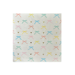 Colorful Bow Napkins Large 16pk. - Pretty Day