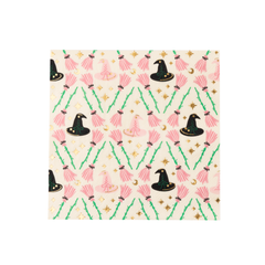 Bonjour Fête - WITCH HAT & BROOM LARGE NAPKINS - Pretty Day
