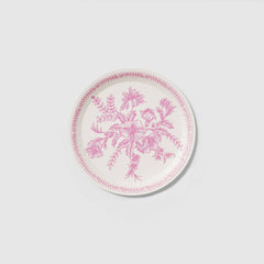 Pink Toile Small Plates 10pk. - Pretty Day