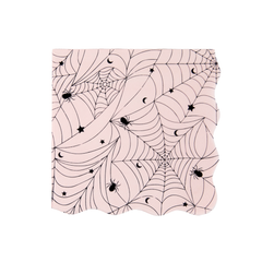 Spiderweb Lace Pink Napkin 20pk. - Pretty Day