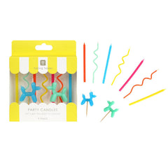 Balloon Dog Birthday Candles 9Pk