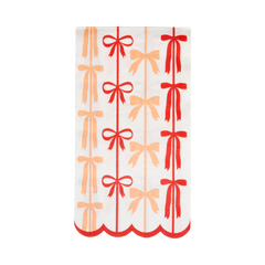 Red and Pink Bow Dinner Napkins -24pk - Pretty Day