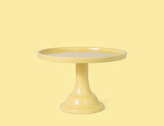 Melamine Cake Stand Small- Daisy Yellow 8.5 inch - Pretty Day