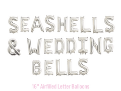 Seashells & Wedding Bells Balloon Banner - Pretty Day
