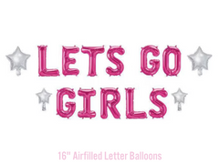 Let's Go Girls Balloon Banner - Pretty Day