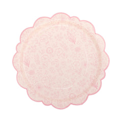 Pembroke Pink Floral Plate 8pk. - Pretty Day