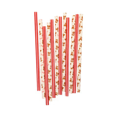 Valentine's Beary Loved Reusable Straws 12pk.