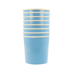 Cornflower Blue Short Cups - 8 pk - Pretty Day