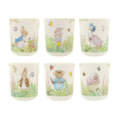 Peter Rabbit Melamine Cups 6pk. - Pretty Day