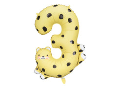 Number 3 Cheetah Jumbo Number Balloon JN23 S0147 - Pretty Day