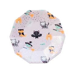 Meowloween Small Plates 8 Pk. - Pretty Day